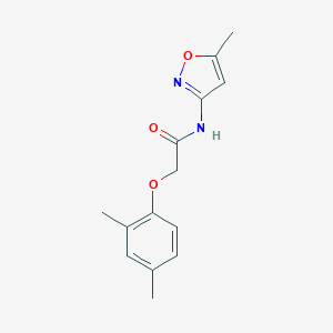 molecular formula C14H16N2O3 B310845 2-(2,4-dimethylphenoxy)-N-(5-methyl-1,2-oxazol-3-yl)acetamide 