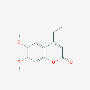 molecular formula C11H10O4 B3108465 4-ethyl-6,7-dihydroxy-2H-chromen-2-one CAS No. 16574-07-5