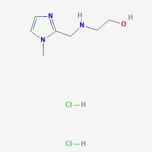 2-{[(1-Methyl-1H-imidazol-2-yl)methyl]amino}ethanol dihydrochloride