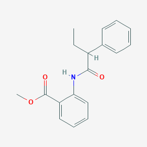 molecular formula C18H19NO3 B310847 Methyl 2-[(2-phenylbutanoyl)amino]benzoate 