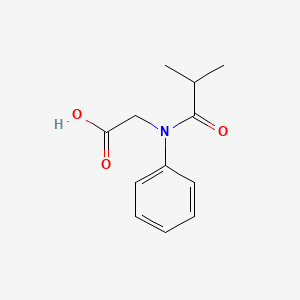 molecular formula C12H15NO3 B3108474 2-(N-phenylisobutyramido)acetic acid CAS No. 166033-83-6