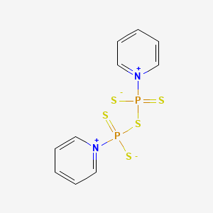 molecular formula C10H10N2P2S5 B3108481 1,1'-[Thiobis(mercaptophosphinothioylidene)]bis-, bis(inner salt),pyridinium CAS No. 16610-51-8