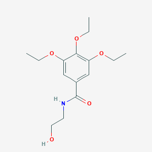 molecular formula C15H23NO5 B310851 3,4,5-triethoxy-N-(2-hydroxyethyl)benzamide 