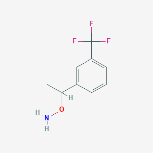 molecular formula C9H10F3NO B3108518 O-(1-(3-(Trifluoromethyl)phenyl)ethyl)hydroxylamine CAS No. 166315-81-7