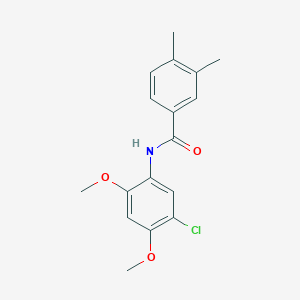 N-(5-chloro-2,4-dimethoxyphenyl)-3,4-dimethylbenzamide