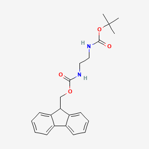 molecular formula C22H26N2O4 B3108524 (9H-芴-9-基)甲基叔丁基乙烷-1,2-二基二氨基甲酸酯 CAS No. 166410-28-2