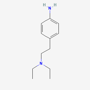 molecular formula C12H20N2 B3108537 4-[2-(Diethylamino)ethyl]aniline CAS No. 1665-60-7