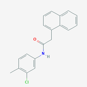 molecular formula C19H16ClNO B310855 N-(3-chloro-4-methylphenyl)-2-(1-naphthyl)acetamide 