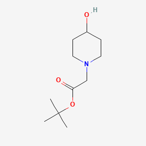molecular formula C11H21NO3 B3108579 (4-Hydroxy-piperidin-1-yl)-acetic acid tert-butyl ester CAS No. 166955-02-8