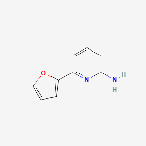 molecular formula C9H8N2O B3108586 6-(2-Furyl)pyridin-2-amine CAS No. 167023-55-4