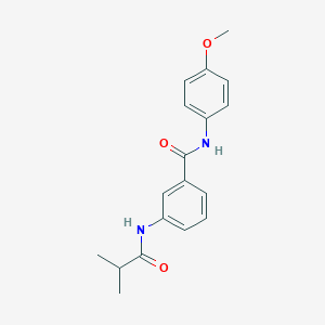 molecular formula C18H20N2O3 B310859 3-(isobutyrylamino)-N-(4-methoxyphenyl)benzamide 
