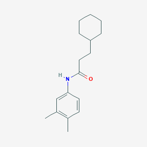 molecular formula C17H25NO B310862 3-cyclohexyl-N-(3,4-dimethylphenyl)propanamide 