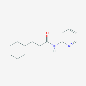 molecular formula C14H20N2O B310867 3-cyclohexyl-N-(2-pyridinyl)propanamide 