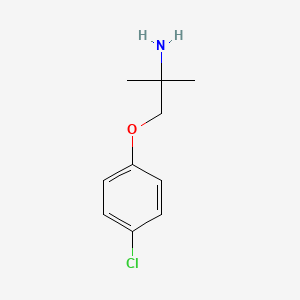 molecular formula C10H14ClNO B3108680 1-(4-氯苯氧基)-2-甲基丙烷-2-胺 CAS No. 167762-63-2