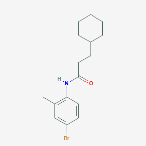 N-(4-bromo-2-methylphenyl)-3-cyclohexylpropanamide