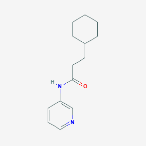 3-cyclohexyl-N-3-pyridinylpropanamide