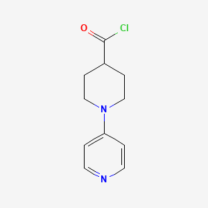 molecular formula C11H13ClN2O B3108715 1-(4-Pyridinyl)-4-piperidinecarbonyl chloride CAS No. 168077-29-0