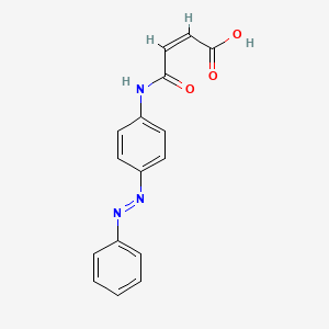 molecular formula C16H13N3O3 B3108724 (2Z)-4-oxo-4-({4-[(E)-phenyldiazenyl]phenyl}amino)but-2-enoic acid CAS No. 168094-56-2