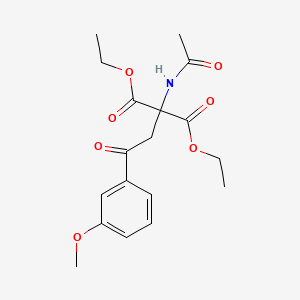 Diethyl 2-acetamido-2-(2-(3-methoxyphenyl)-2-oxoethyl)malonate