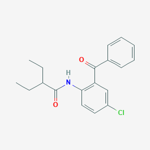 molecular formula C19H20ClNO2 B310874 N-(2-benzoyl-4-chlorophenyl)-2-ethylbutanamide 