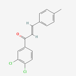 molecular formula C16H12Cl2O B3108749 (2E)-1-(3,4-Dichlorophenyl)-3-(4-methylphenyl)prop-2-en-1-one CAS No. 168208-80-8