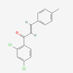 molecular formula C16H12Cl2O B3108753 (2E)-1-(2,4-Dichlorophenyl)-3-(4-methylphenyl)prop-2-en-1-one CAS No. 168208-81-9