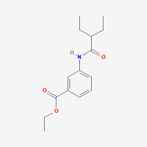 molecular formula C15H21NO3 B310876 Ethyl 3-[(2-ethylbutanoyl)amino]benzoate 