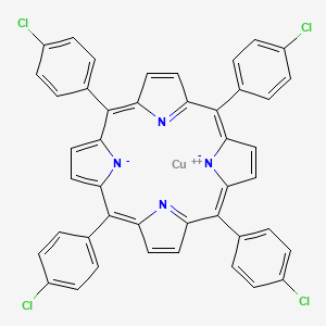 molecular formula C44H24Cl4CuN4 B3108760 铜；5,10,15,20-四(4-氯苯基)卟啉-22,24-二酰亚胺 CAS No. 16828-36-7