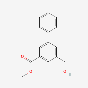 molecular formula C15H14O3 B3108782 Methyl 3-(hydroxymethyl)-5-phenylbenzoate CAS No. 168619-15-6