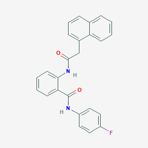 molecular formula C25H19FN2O2 B310879 N-(4-fluorophenyl)-2-[(1-naphthylacetyl)amino]benzamide 
