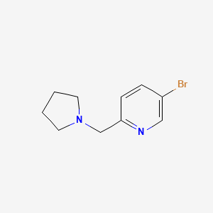 5-Bromo-2-(pyrrolidin-1-ylmethyl)pyridine