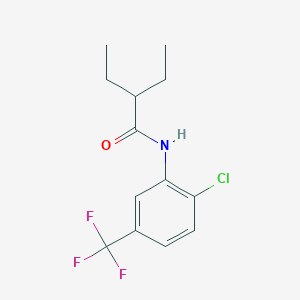 molecular formula C13H15ClF3NO B310881 N-[2-chloro-5-(trifluoromethyl)phenyl]-2-ethylbutanamide 