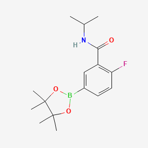 2-Fluoro-N-isopropyl-5-(tetramethyl-1,3,2-dioxaborolan-2-yl)benzamide