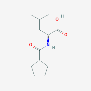 molecular formula C12H21NO3 B3108826 (2S)-2-(环戊基甲酰胺基)-4-甲基戊酸 CAS No. 168980-09-4