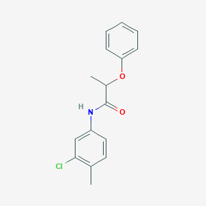 molecular formula C16H16ClNO2 B310883 N-(3-chloro-4-methylphenyl)-2-phenoxypropanamide 