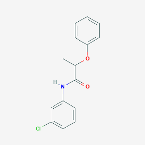 molecular formula C15H14ClNO2 B310886 N-(3-chlorophenyl)-2-phenoxypropanamide 