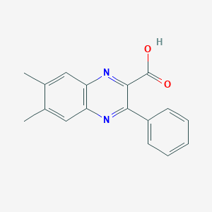 molecular formula C17H14N2O2 B3108862 6,7-Dimethyl-3-phenylquinoxaline-2-carboxylic acid CAS No. 169120-40-5