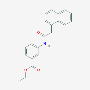 molecular formula C21H19NO3 B310890 Ethyl 3-[(naphthalen-1-ylacetyl)amino]benzoate 
