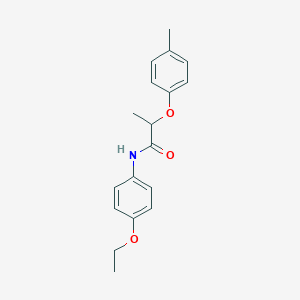 molecular formula C18H21NO3 B310892 N-(4-ethoxyphenyl)-2-(4-methylphenoxy)propanamide 