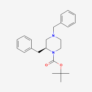 (S)-tert-Butyl 2,4-dibenzylpiperazine-1-carboxylate