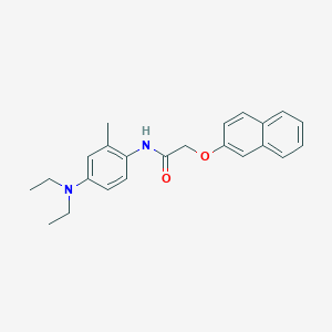 molecular formula C23H26N2O2 B310894 N-[4-(diethylamino)-2-methylphenyl]-2-(2-naphthyloxy)acetamide 