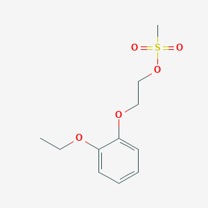 molecular formula C11H16O5S B3108950 2-(2-Ethoxyphenoxy)ethyl methanesulfonate CAS No. 169506-15-4
