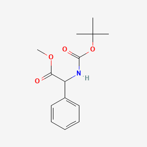 molecular formula C14H19NO4 B3108962 Methyl 2-((tert-butoxycarbonyl)amino)-2-phenylacetate CAS No. 169512-94-1