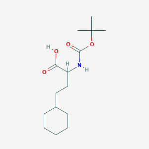 2-{[(tert-Butoxy)carbonyl]amino}-4-cyclohexylbutanoic acid