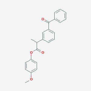 molecular formula C23H20O4 B310897 4-Methoxyphenyl 2-(3-benzoylphenyl)propanoate 