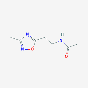 N-[2-(3-methyl-1,2,4-oxadiazol-5-yl)ethyl]acetamide