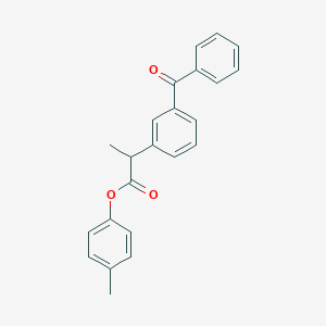 molecular formula C23H20O3 B310900 4-Methylphenyl2-(3-benzoylphenyl)propanoate 