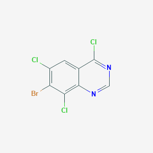 molecular formula C8H2BrCl3N2 B3109008 7-Bromo-4,6,8-trichloroquinazoline CAS No. 1698027-57-4