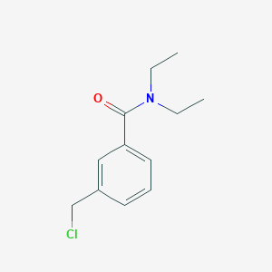 molecular formula C12H16ClNO B3109018 3-(chloromethyl)-N,N-diethylbenzamide CAS No. 169816-40-4