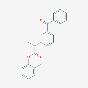 molecular formula C23H20O3 B310902 2-Methylphenyl 2-(3-benzoylphenyl)propanoate 